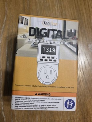  Techbee Digital Timer Switch Up To 20 Settings TE02