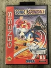 Sonic The Hedgehog Spinball / Pinball SEGA Genesis Game-No Manual