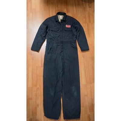 Vintage Sears Coveralls M Black Jumpsuit Industrial Uniform