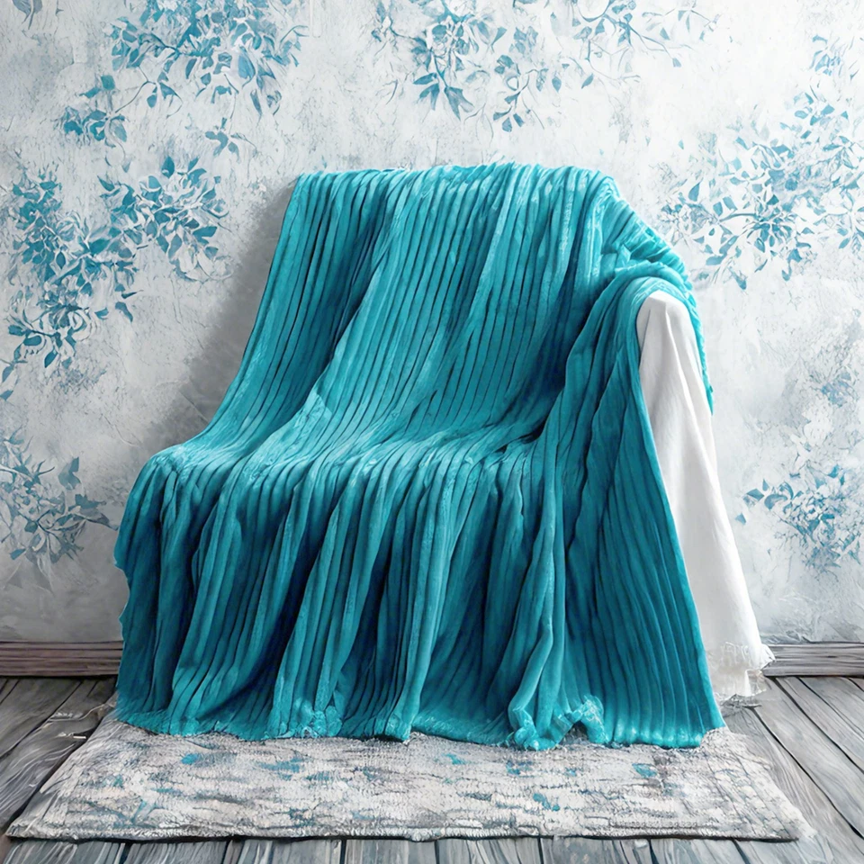 Flannel Toddler Blanket Soft Fluffy Warm Lightweight Baby Blanket Cozy - Image 2 of 4