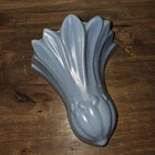 Vtg Haeger Sky Blue Flower Head Ceramic Wall Pocket
