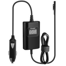Surface Pro Laptop Car Charger 65W 15V 4.5A Black