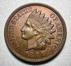 1891  INDIAN CENT   BU  #1921