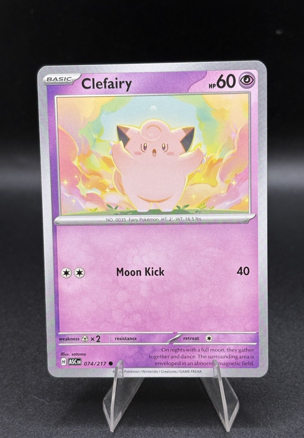 Clefairy 074/217 Pokémon TCG Me: Ascended Heroes Regular NM/M