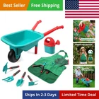 Kids Gardening Tool Set, Garden Toys with Wheelbarrow, Watering Can, Gardenin...