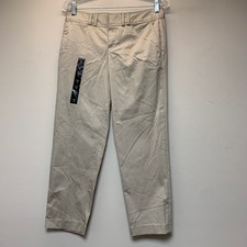 Banana Republic Ryan Fit Trousers Womens 2 Khaki New Straight Low Rise 397076-00
