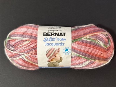 Bernat Softee Baby Jacquards Yarn-Faded Blooms Earth Tone Variegated