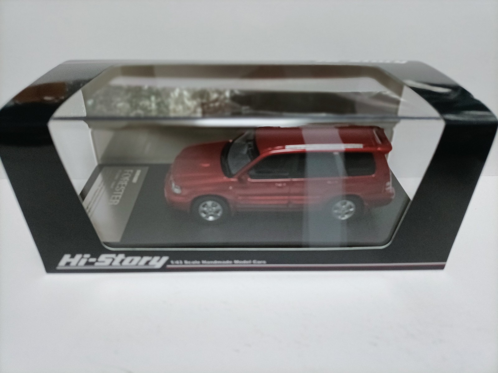 1:43 Hi Story Subaru Forester XT 2002 Red resin car model Quick