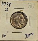 1938 D US Buffalo Nickel 5c Nice Unc