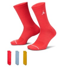  DX9632 917 Air Jordan Everyday 3 Pack Crew Socks sz L 8-12 A19
