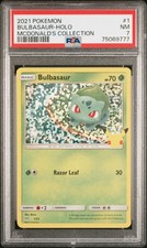 2021 POKEMON MCDONALD'S COLLECTION #1 BULBASAUR-HOLO PSA 7 - Main Image
