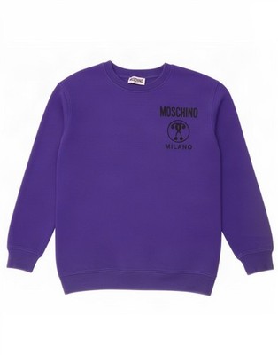 Moschino Jungen Grafik Sweatshirt Pullover 13-14 Jahre Lila JV07