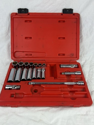 #ad #ad Snap On Tools 18pc 3 8quot; Drive 6 Point SAE Socket Set 222AFSP PB17B READ $199.99