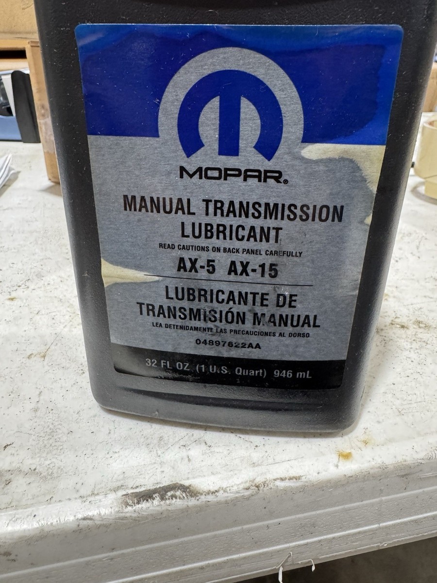 Genuine Mopar 75W90 Manual Transmission Fluid 04897622AA AX5 AX15