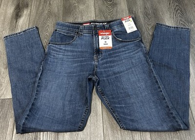 Wrangler Men's Flex Taper Fit Denim Jeans with Performance Waistband 30x32