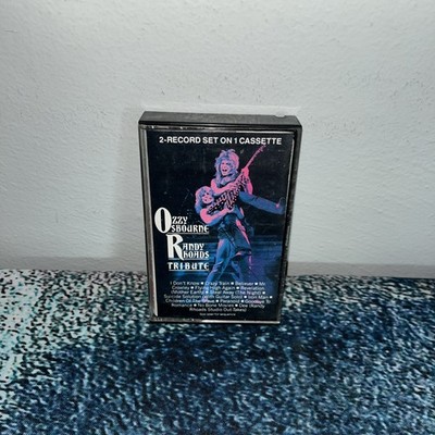 OZZY OSBOURNE Cassette Tape 80s Heavy Metal RANDY RHOADS TRIBUTE CRAZY TRAIN