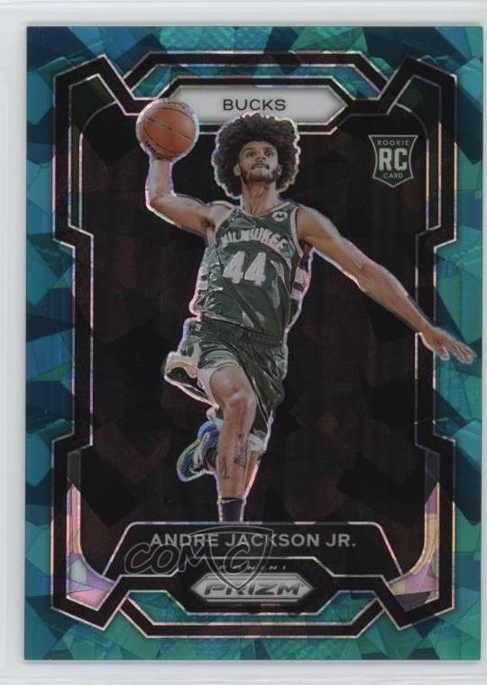 2023-24 Panini Prizm Teal Ice Prizm /225 Andre Jackson Jr #131 Rookie RC