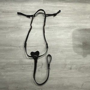 Dark Brown Leather Breast Plate for Horse Riding-