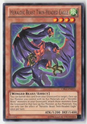 Yugioh - Heraldic Beast Twin-Headed Eagle CBLZ-EN015 Unlimited - Cosmo Blazer