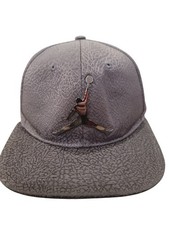 Jordan Jumpman Youth Snapback Adjustable Gray Elephant Print Polyester Hat