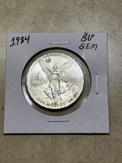 1984MO MESSICO ARGENTO LIBERTAD 1 ONZA BU GEM