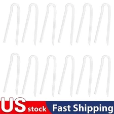 12pcs Size13 BTE Hearing Aid Earmold Tubes Pre-Cut Bent Clear Replacement Tubing