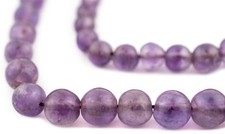 Graduated Round Amethyst Beads 7-14mm Purple Gemstone 18 Inch Strand