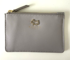 Image of Radley Haywood Grey Leather Coin Purse - Card Holder - New