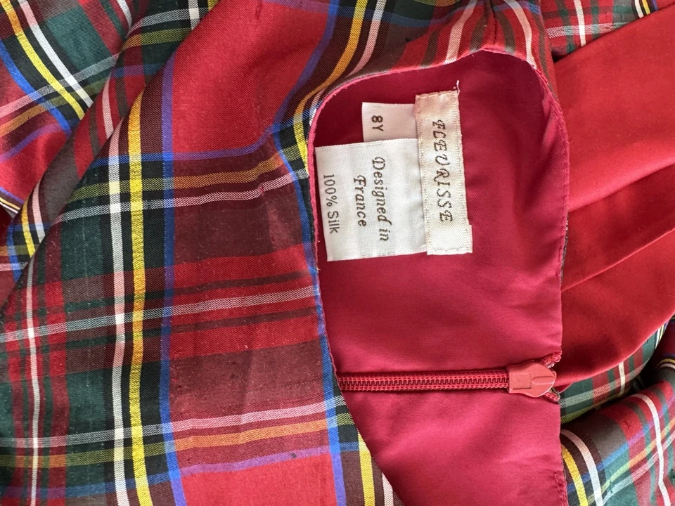 Vestido FLEURISSE 100% SEDA VACACIONES Niñas TALLA 8 (FUNCIONA Pequeño) Foto 3 de 4