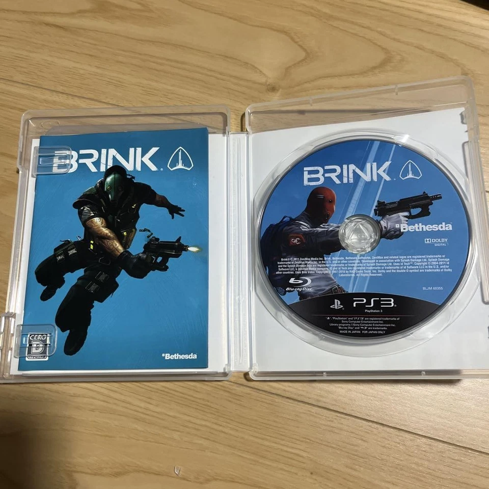 BRINK PS3 Sony PlayStation 3 Bethesda Softworks Action Game with Case Japan - Image 3 of 4