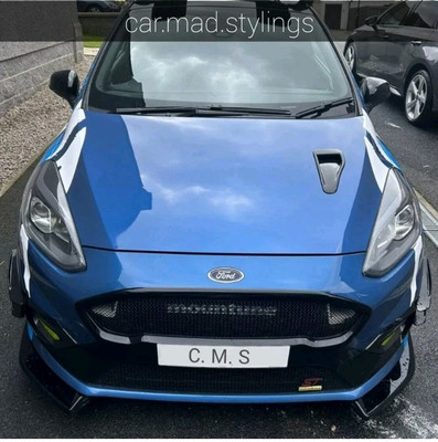 RS/ST Naca Motorhaubenentlüftung Zetec/Ansaugkanal/Schaufel/Turbo/Typ R/VXR/Schwarz Kunststoff