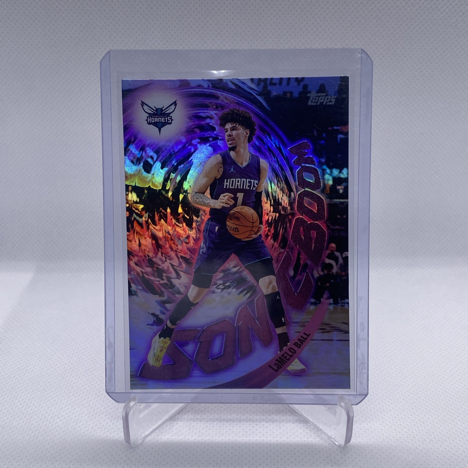 2025-26 Topps Basketball Lamelo Ball #SB-5 Sonic Boom Case Hit Hornets