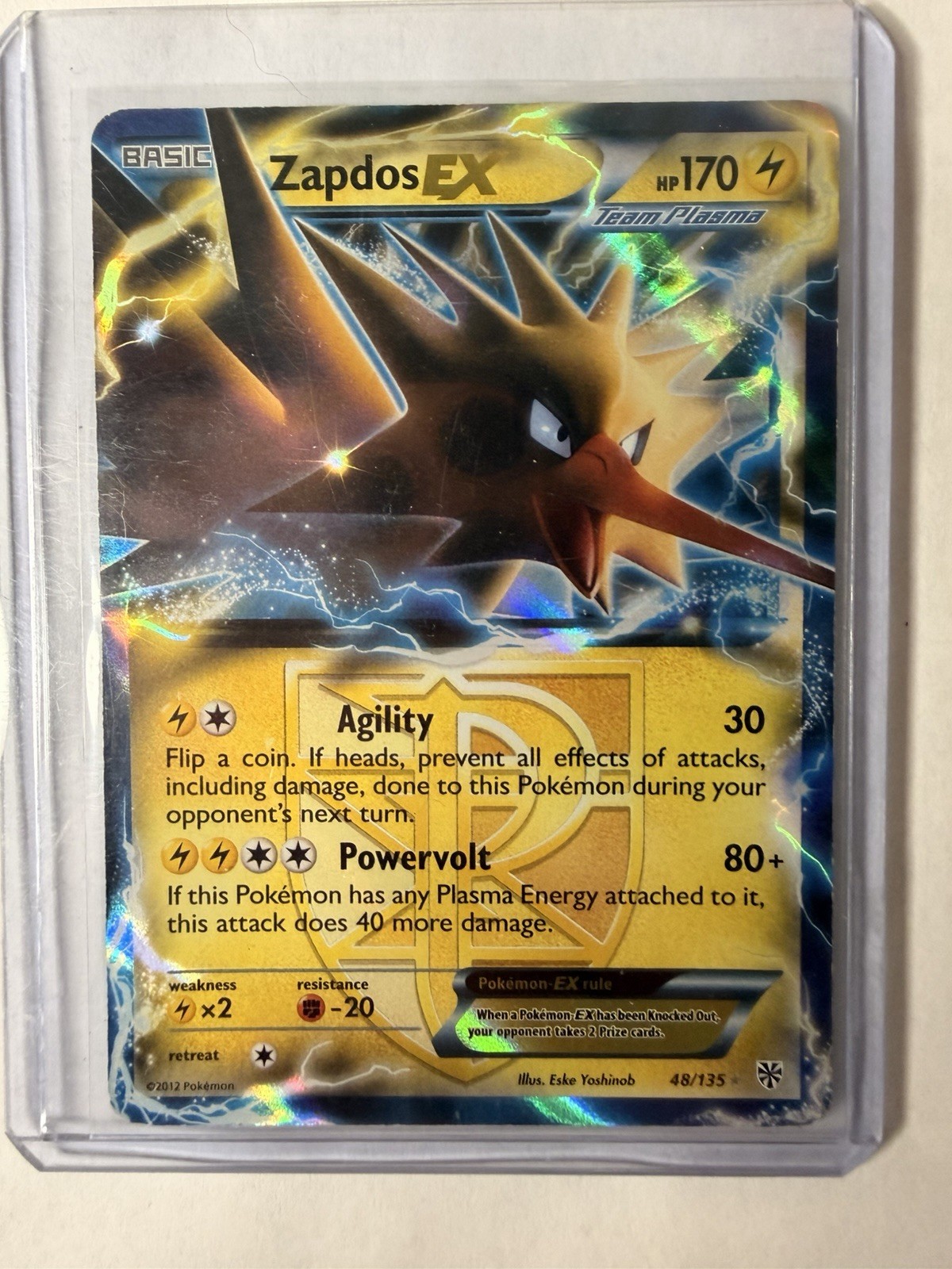 Zapdos EX (Team Plasma) 48/135 Plasma Storm Holo