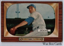 1955 Bowman #170 Carl Erskine VG (wrinkle) SET BREAK