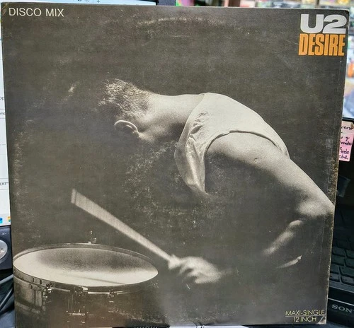 U2 ‎– Desire  Island Records ‎– 8005008 INDICA COSTA RICA PRESS MAXI SINGLE 12'