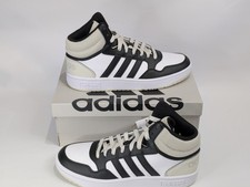 Adidas HOOPS Mid 3.0 Uk5.5 New Boxed Unisex Kids Adult Trainers White Black