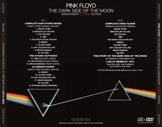 PINK FLOYD / THE DARK SIDE OF THE MOON - ANNIVERSARY ECLIPSE
