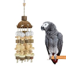 Großes Vogel Papagei Natürliches Kau-Spielzeug Für Kakadus, Graupapageien ↕