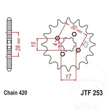JT Front Sprocket 14 T 420 P JTF253.14 For Honda XL 50 S A 82-83