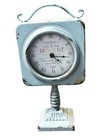 Vtg Jozie B Standing Clock Light Blue Distressed Metal Art Home Decor Works