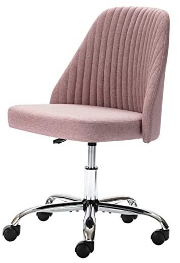 Home Office Desk Chair, Vanity Chair, Modern Adjustable Low Back Rolling