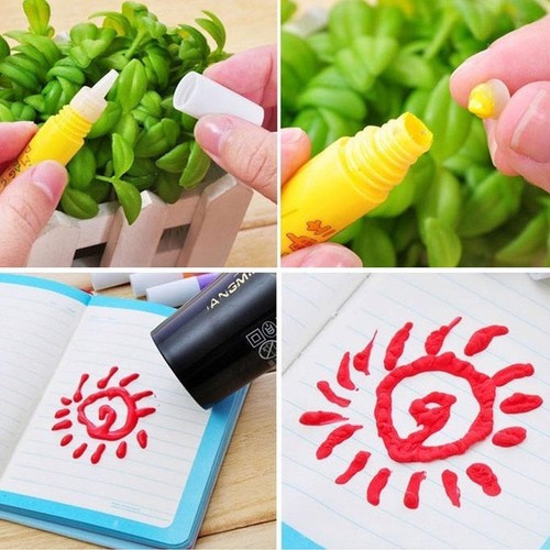 Magic 6 Pcs Popcorn Pen Magic Colour Bubble Popcorn Drawing Pens DIY Kind - Picture 15 of 15