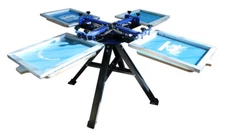 4 Color Silk Screen Printing Machine Press Shirt Printer Economy DIY Equipment