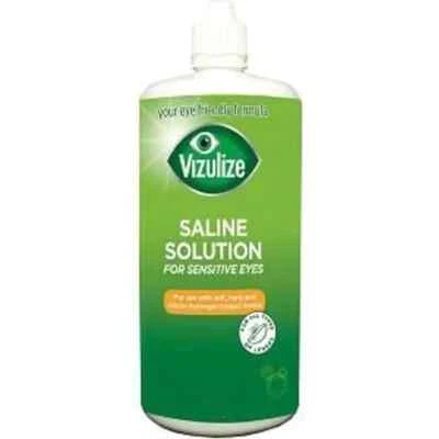 Contact Lens Solution - Vizulize Saline Solution 360m Rinse Lubricates Protein
