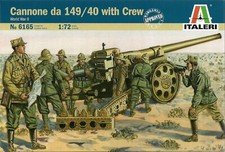 Italeri 1/72 (20mm) WWII Italian Cannone da 149/40 and Crew