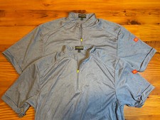 McDonalds Apparel Collection Shirt Adult Small Quarter Zip Employee Uniform X2