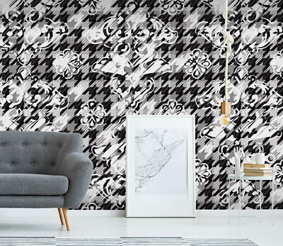 3D Black White Texture G1691 Wallpaper Wall Murals Removable Self-adhesive Honey