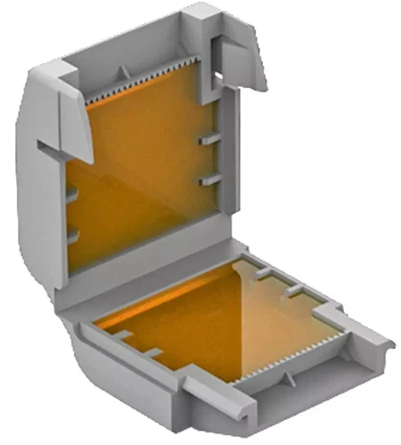 4x WAGO Gel-Boxen für Steckverbinder der Serie 221 / 2273, grau, 6 mm 1207-1431