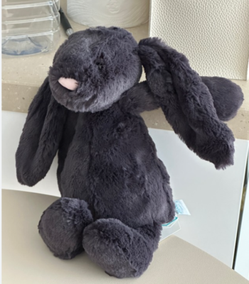  Medium Bashful Inky Bunny 黒 うさぎ s-l400.jpg