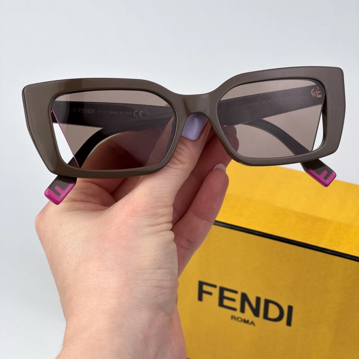 Fendi Brown Sunglasses for Women for sale | eBay display picture 2